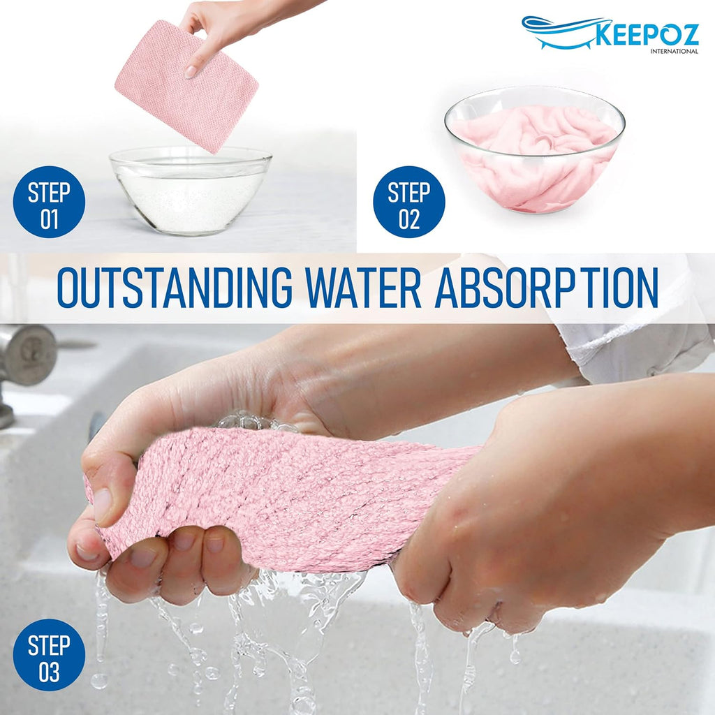 KEEPOZ Hair Towel Wrap(2pcs)